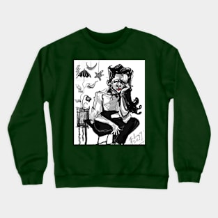 sitting girl Crewneck Sweatshirt